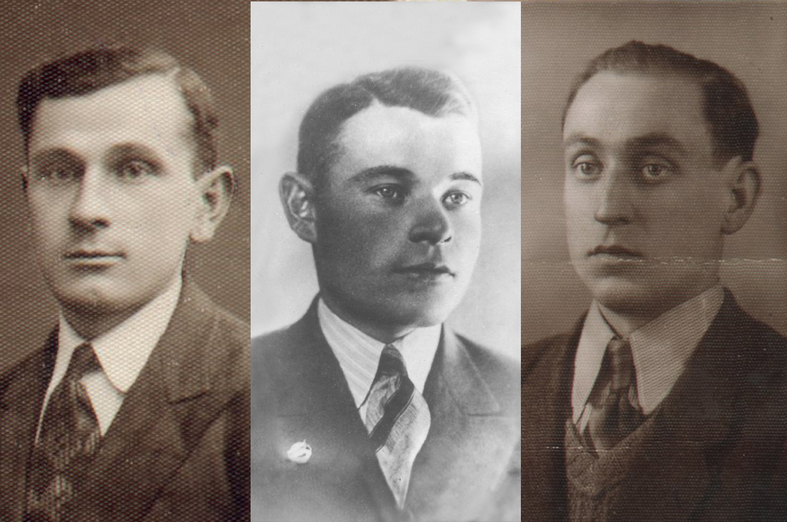 Jan Szelągowski, Jan Tyszka i Zygmunt Kulik - żołnierze Armii Krajowej, rejonu "Bełchatów”