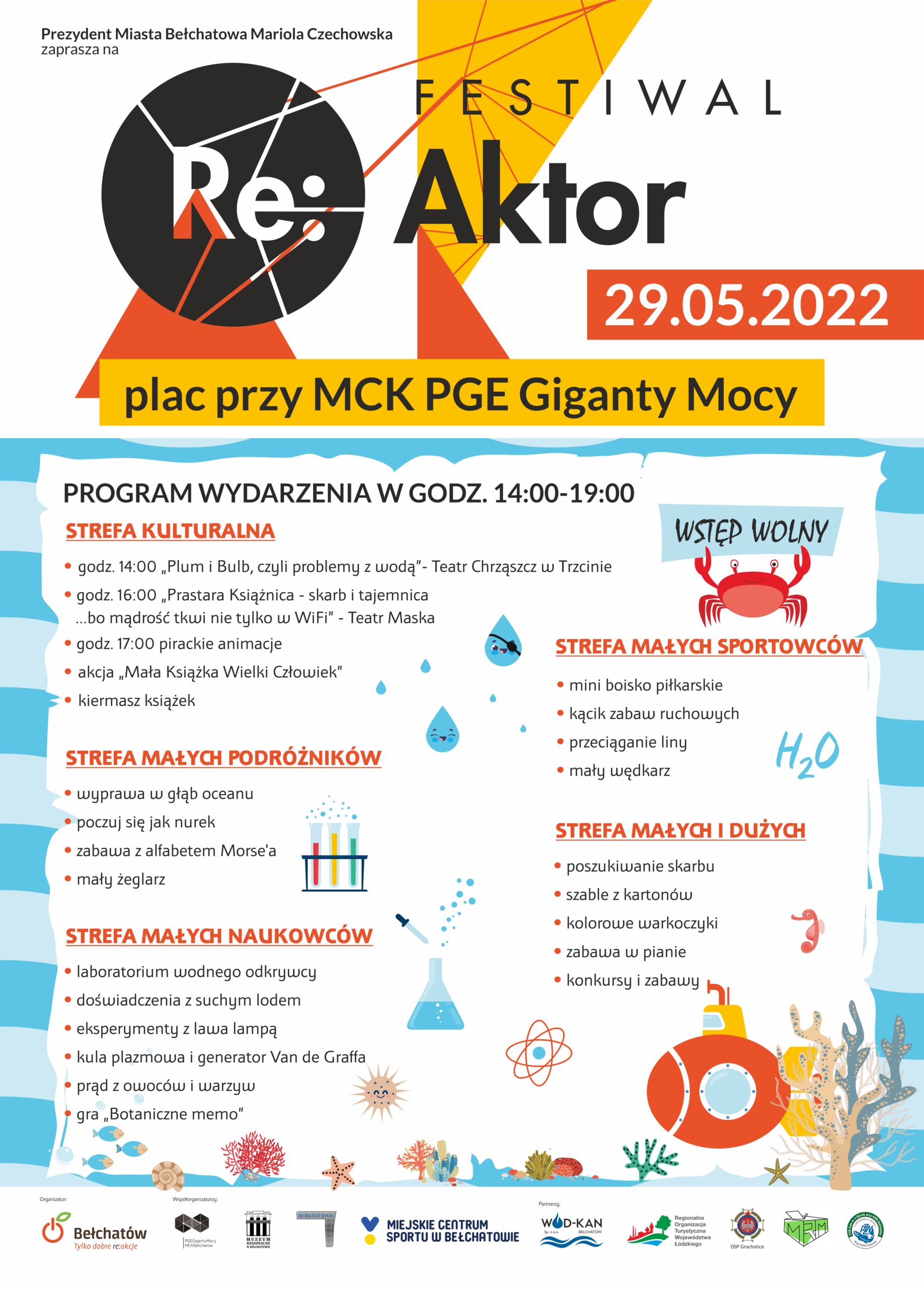 Plakat promujący Festiwal ReAktor 2022