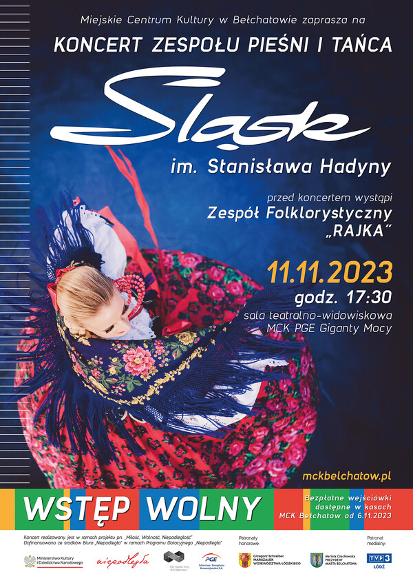 Plakat - koncert zespołu "Śląsk"